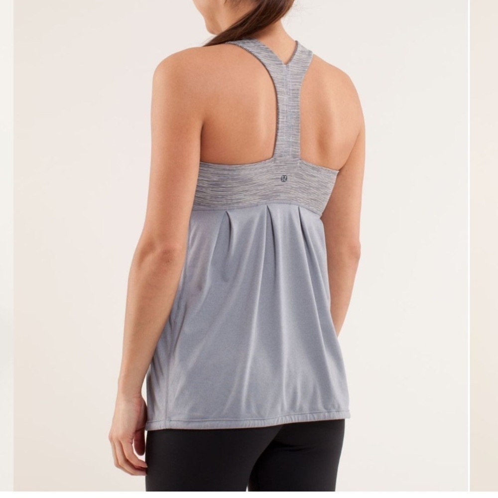 LULULEMON Power Dance Tank Gray Sz 10 - Picture 2 of 12